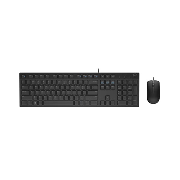 Dell KB216 Multimedia USB Wired Keyboard + Dell MS116 USB Wired Optical Mouse Combo