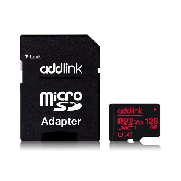 Addlink 128GB UHS-1 MicroSDXC V30 U3 A1 Memory Card