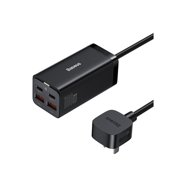 Baseus GaN3 Pro CN 2 Pin 2U+2C 100W Desktop Powerstrip