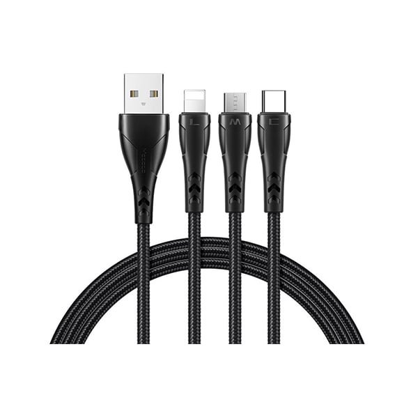Mcdodo Mamba Series 3in1 Lightning+Micro USB+Type-C Cable