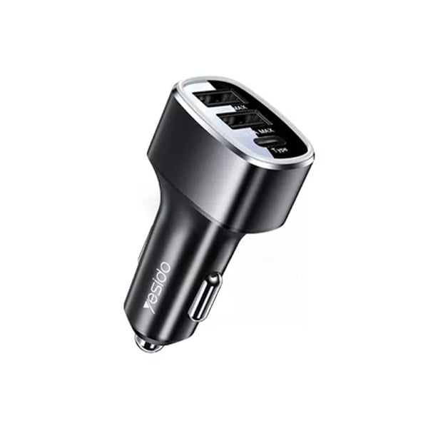 Yesido Y47 49W 3 Ports Type-C Fast Car Charger 