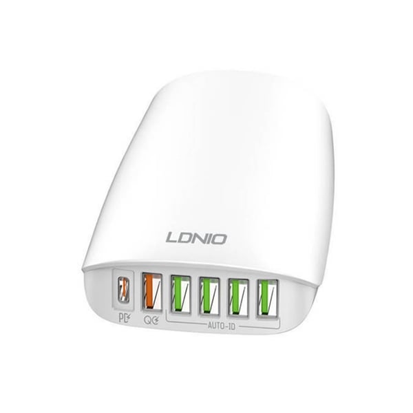 LDNIO A6573C 65W 6 USB Fast Charging Desktop Charger