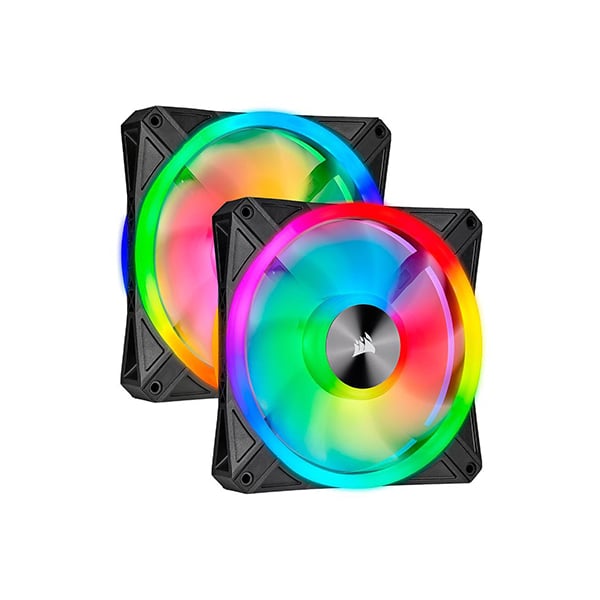Corsair QL140 RGB 140MM 2 Fan Kit With Lighting Node Core