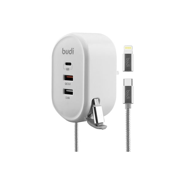 Budi 3 Output PD+QC Home Charger