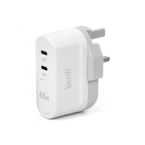 Budi 65W Dual Type-C Wall Charger