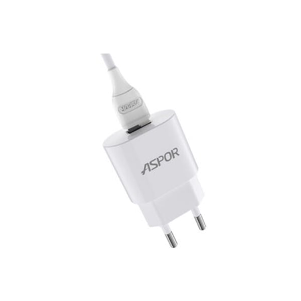 Aspor A818 Wall Charger with Lightning Cable