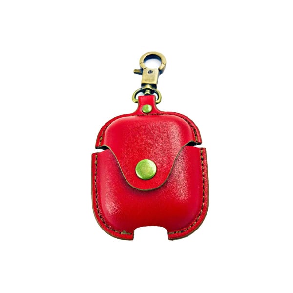 COTEetCI Leather Case With Hook For AirPods