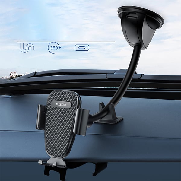 Yesido C119 Car Windshield / Dashboard Long Flexible Leg Universal Holder
