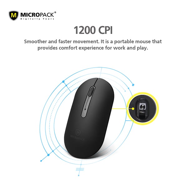 MicroPack MP-707B Wireless Bluetooth Mouse