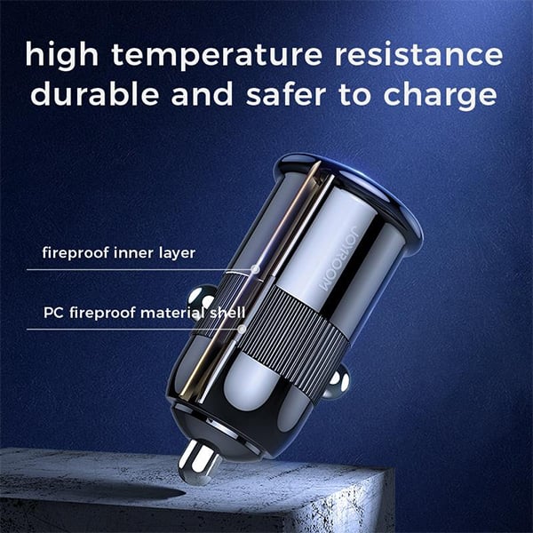 Joyroom C-A06 3.1A Mini Dual-port Fast Charging Smart Car Charger