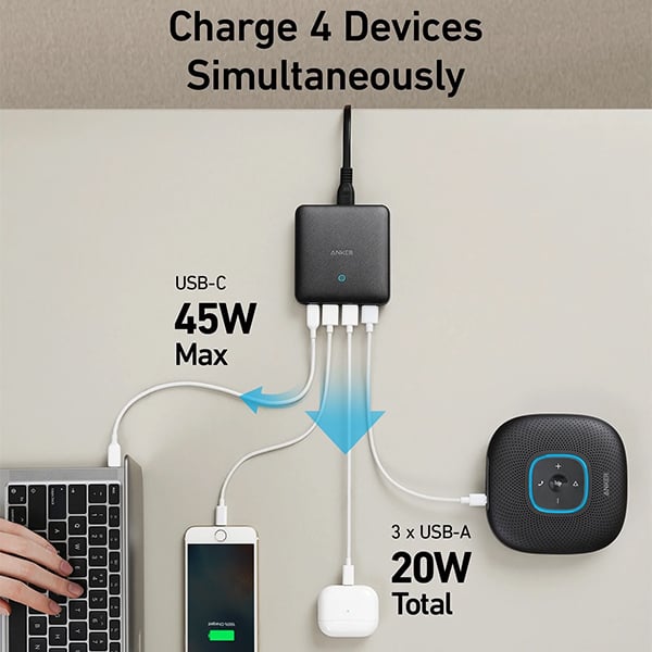Anker PowerPort Atom III Slim 65W Wall Charger