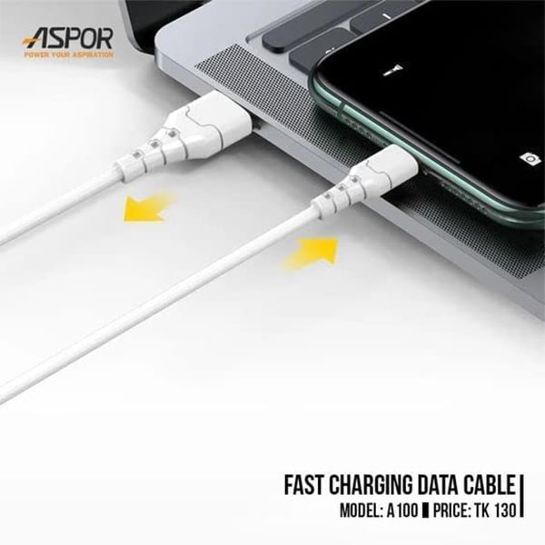 Aspor A100 3.0A Fast Charging USB to Micro USB Cable