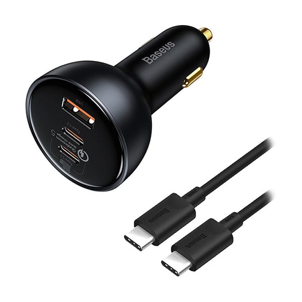 Baseus Qualcomm Quick Charge 5 160W Multi-Port Fast Car Charger with Type-C Cable