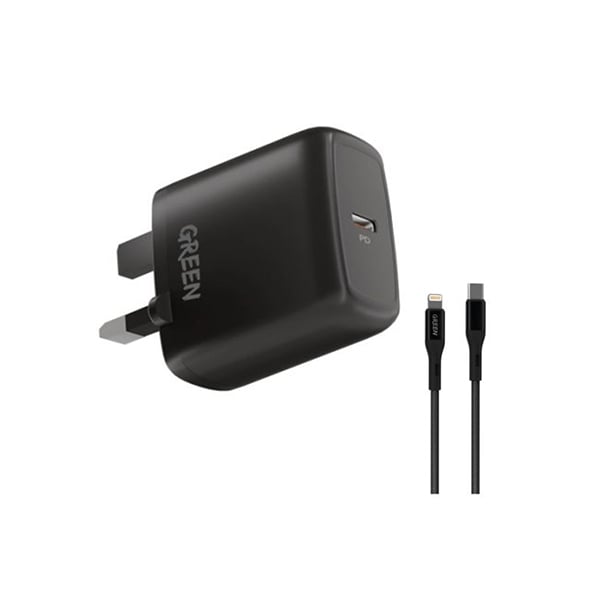 Green Lion Compact Wall Type-C 20W Wall Charger with Cable