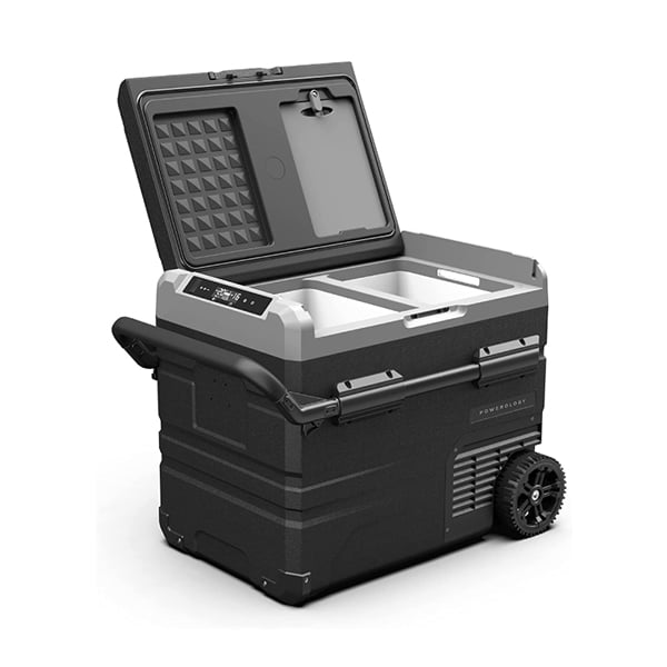 Powerology Smart Portable 45 Litres Fridge and Freezer With Detachable Wheels