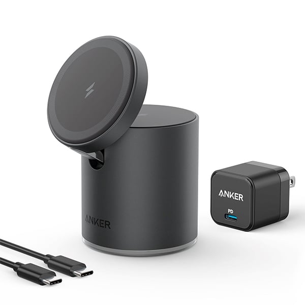 Anker 623 MagGo 2-in-1 Magnetic Wireless Charger