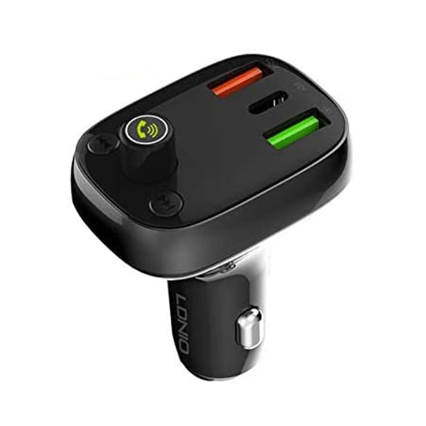 LDNIO C704Q Bluetooth FM Transmitter Fast Charging Car Charger