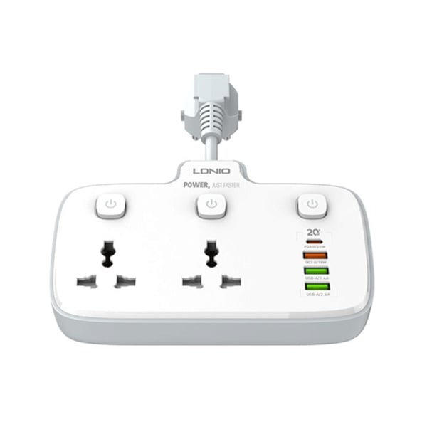 LDNIO SC2413 PD &amp; QC3.02 Universal Outlets Power Socket