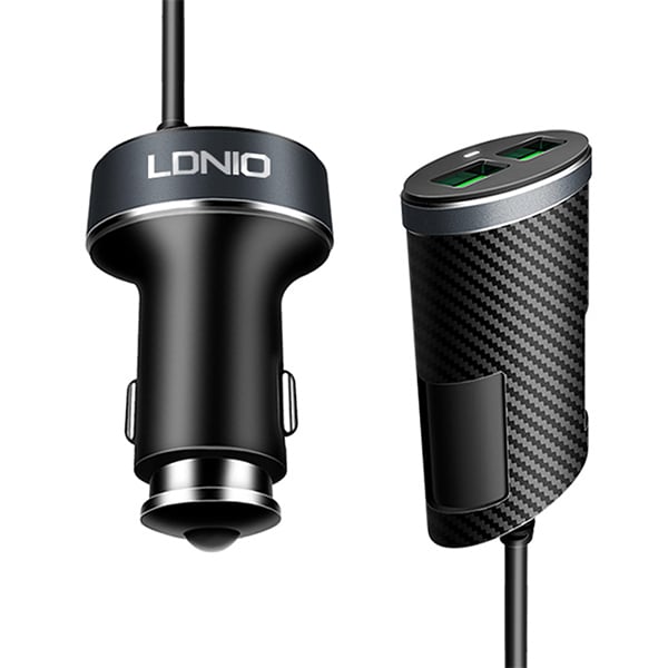 LDNIO 2+2 USB Front &amp; Back Seat Car Charger