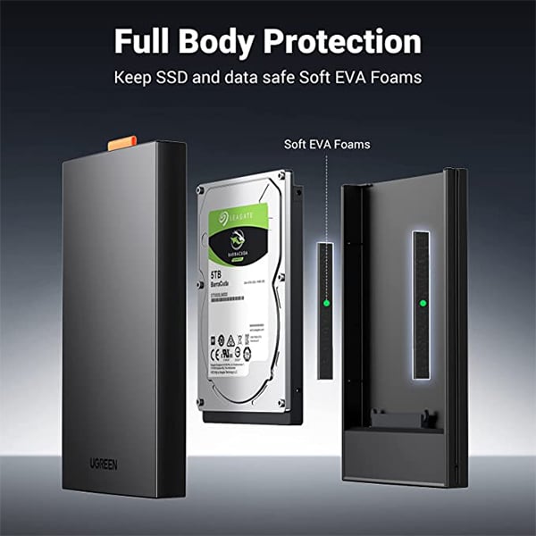 UGREEN 60353 2.5 Inches USB 3.0 to SATA Hard Drive Enclosure