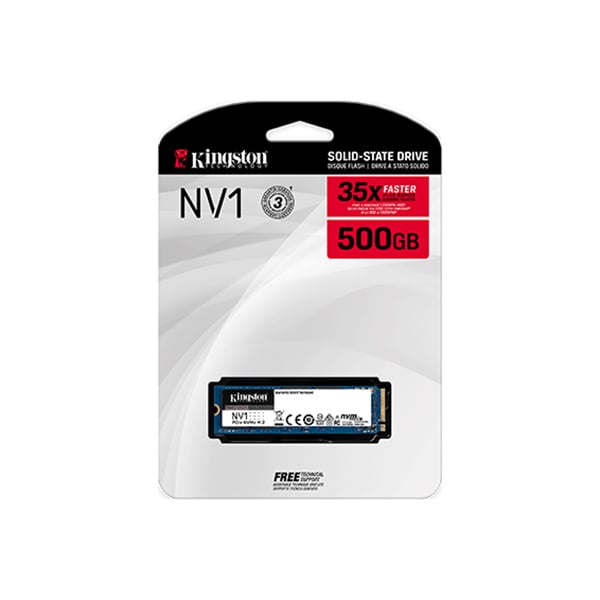 Kingston NV1 M.2 2280 500GB PCIe NVMe Internal SSD