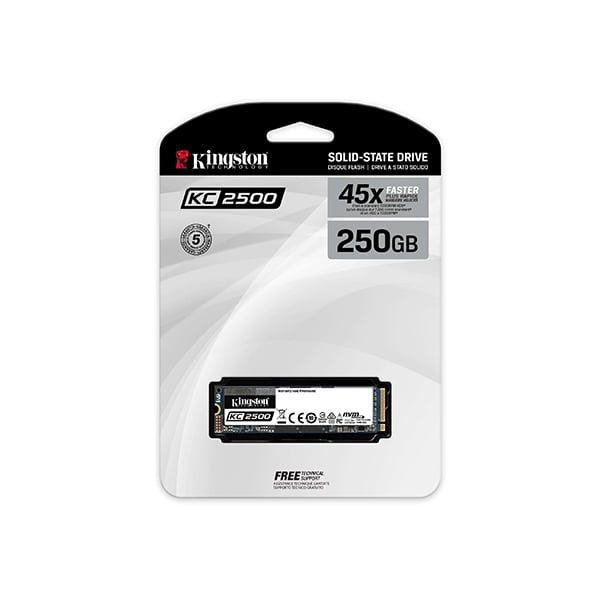 Kingston KC2500 M.2 250GB PCIe NVMe Internal SSD
