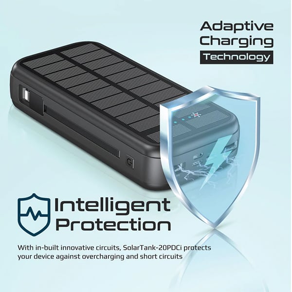 Promate SolarTank-20PDCi 20000mAh Power Bank