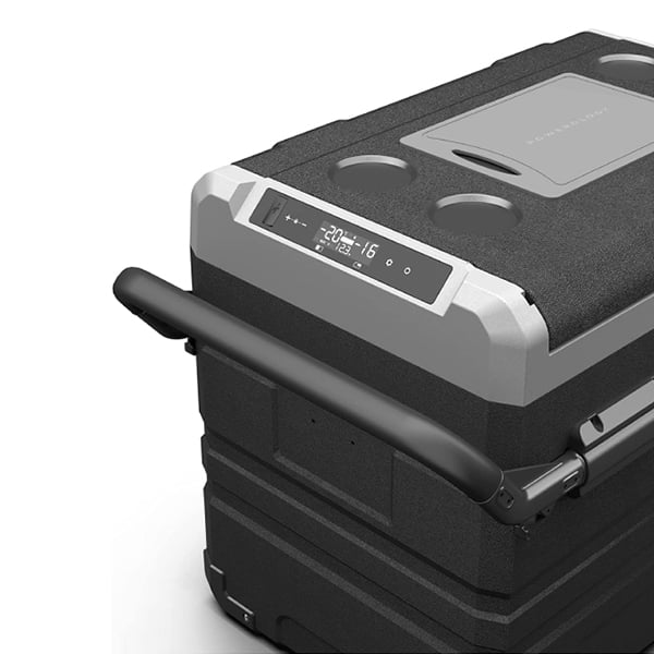 Powerology Smart Portable 45 Litres Fridge and Freezer With Detachable Wheels