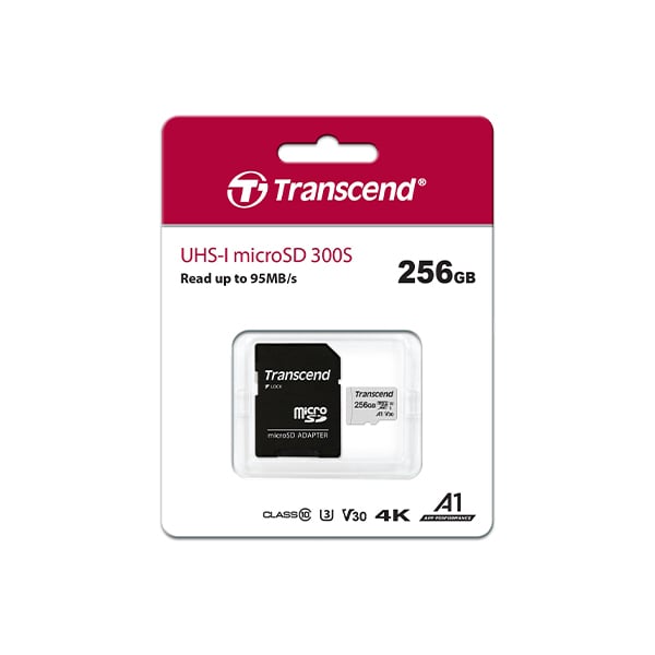 Transcend UHS-I MicroSDXC 300S 256GB Memory Card