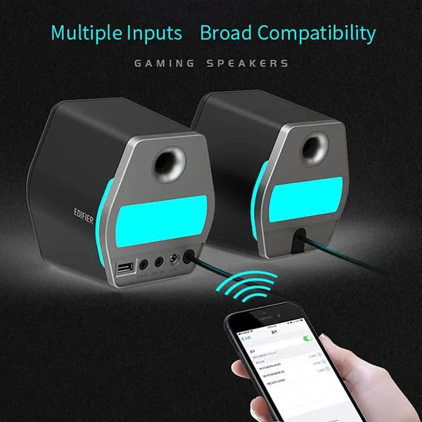 Edifier G2000 Bluetooth 2.0 Gaming Speakers With RGB Lighting