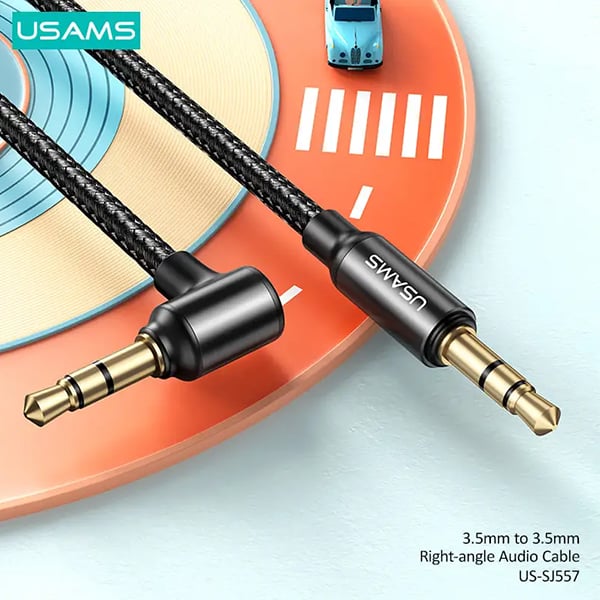 Usams 3.5mm to 3.5mm Right-Angle Audio Cable