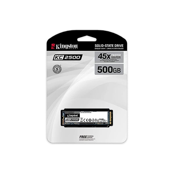 Kingston KC2500 M.2 500GB PCIe NVMe Internal SSD