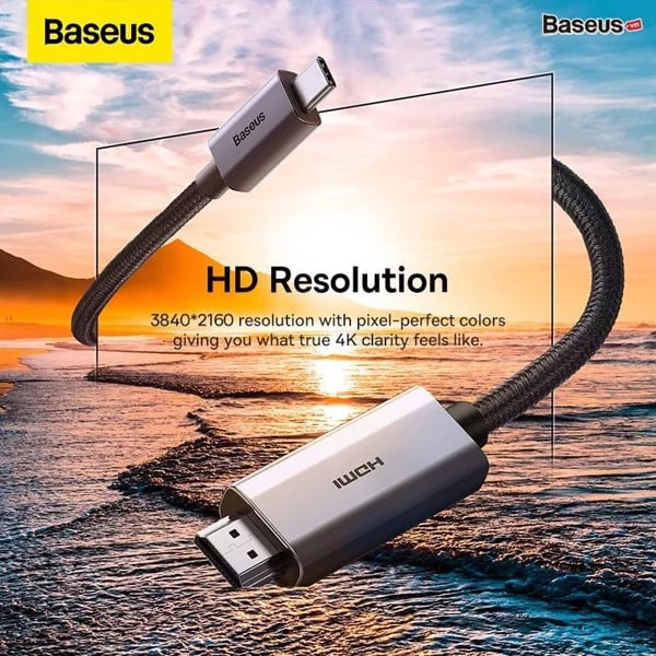 Baseus High Definition Series Graphene Type-C to HDMI 4K Adapter Cable