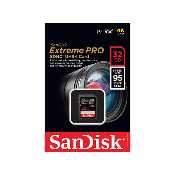 SanDisk Extreme Pro 32GB SDHC 95 MB/S UHS-I Memory Card