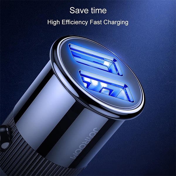 Joyroom C-A06 3.1A Mini Dual-port Fast Charging Smart Car Charger