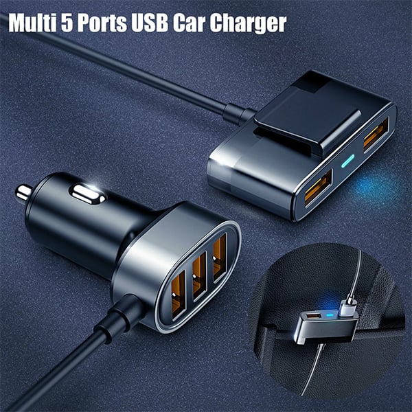 Joyroom JR-CL03 6.2A Multi 5 Ports USB Smart Car Charger