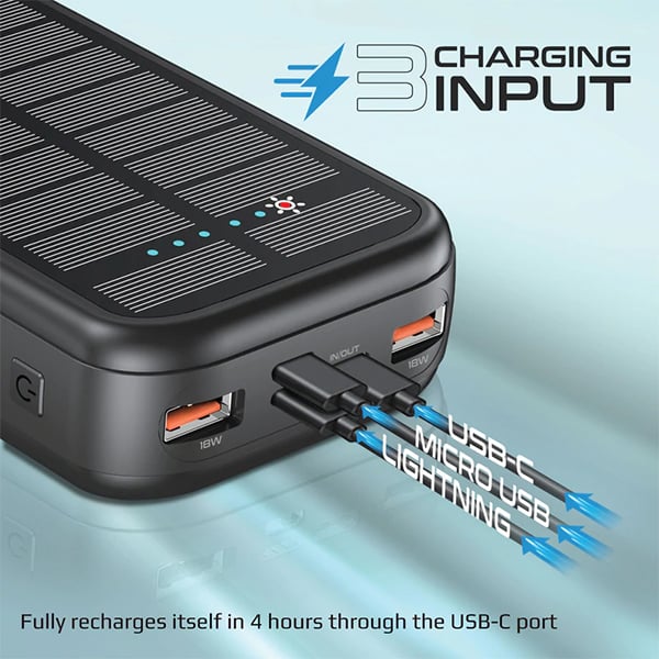 Promate SolarTank-20PDCi 20000mAh Power Bank