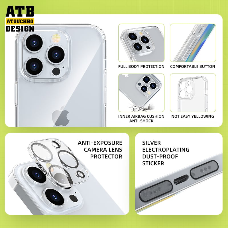 Atouchbo 6 in 1 Anti Shock Suit 360 Full Body Protection Case for iPhone 11