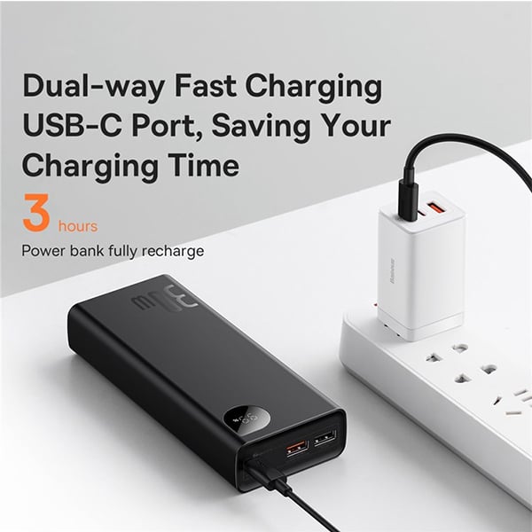 Baseus Adaman Metal Digital Display 30W Quick Charge 20000mAh Power Bank