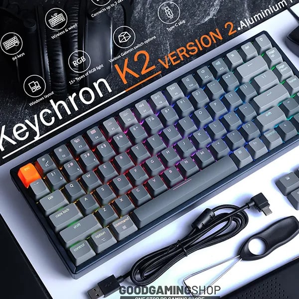 Keychron K2 Wireless Mechanical Keyboard (Version 2)