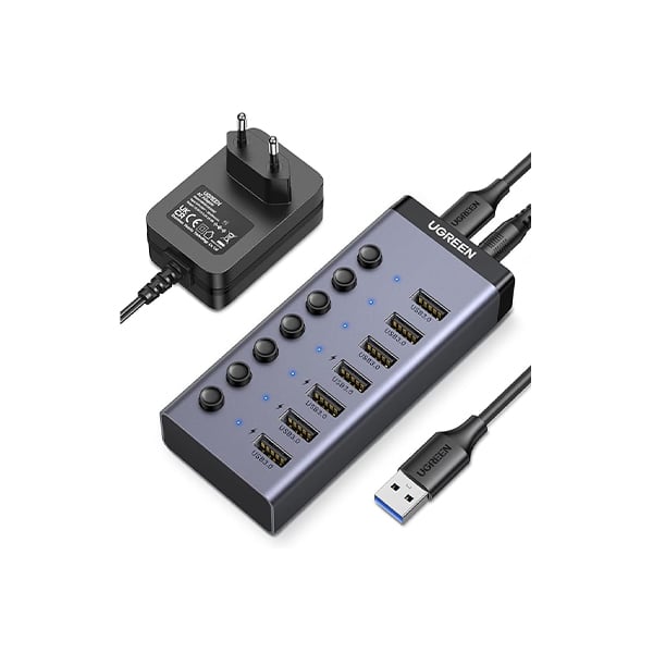 UGREEN _90307 USB 3.0 7-Port Smart Charging Portable Hub