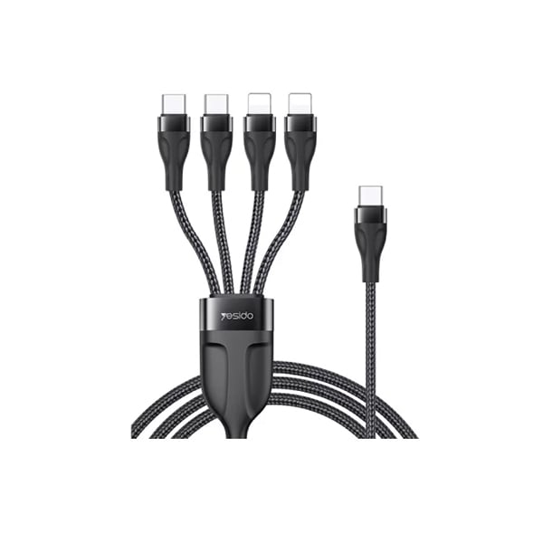 Yesido CA110 4A Type-C to Dual Type-C + Dual Lightning Charging Cable