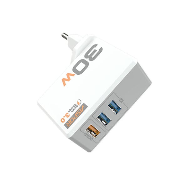 Aspor A838 Multifunction 3 in 1 Fast Charger
