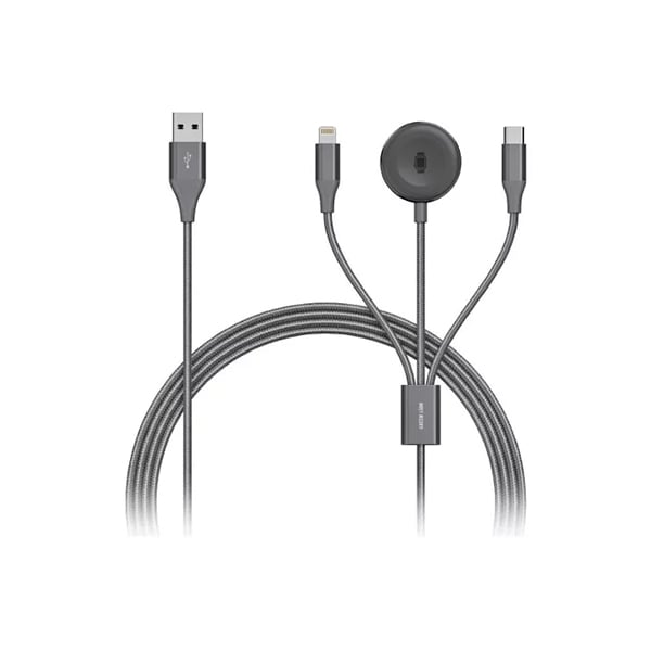 Green Lion 3 in 1 Type-C + Lightning With Magnetic Wireless Charging Cable