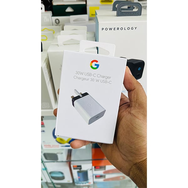 Google 30W UK 3 Pin USB-C Charger for Pixel Phones