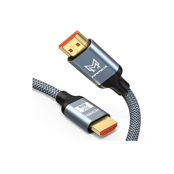 Powerology 8K HDMI Braided Cable with Gold Plated Connector