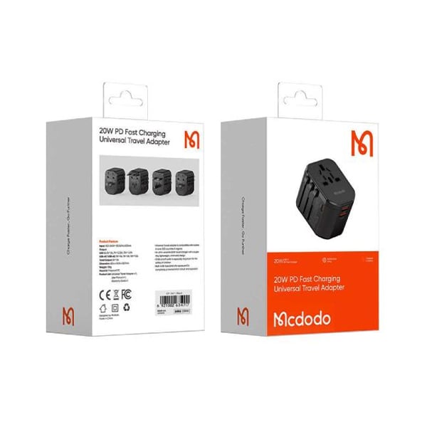 Mcdodo CP3471 20W PD Fast Charging Universal Travel Adapter