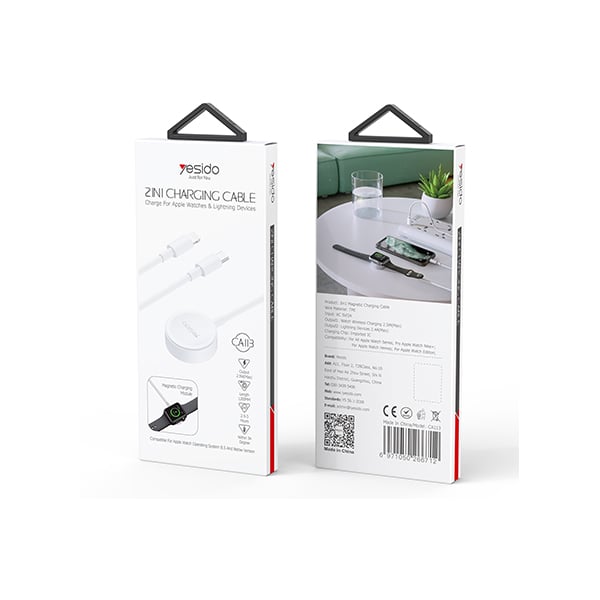 Yesido CA113 Charging Cable For Apple Watches & Lightning Devices