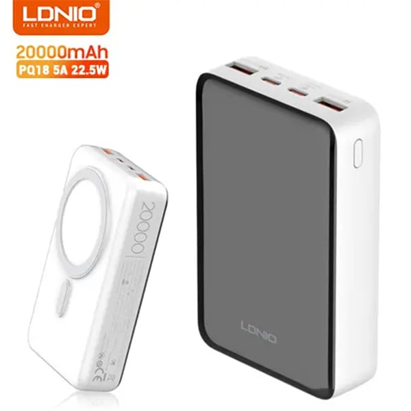 LDNIO PQ18 20000mAh 22.5W Magnetic Wireless Power Bank