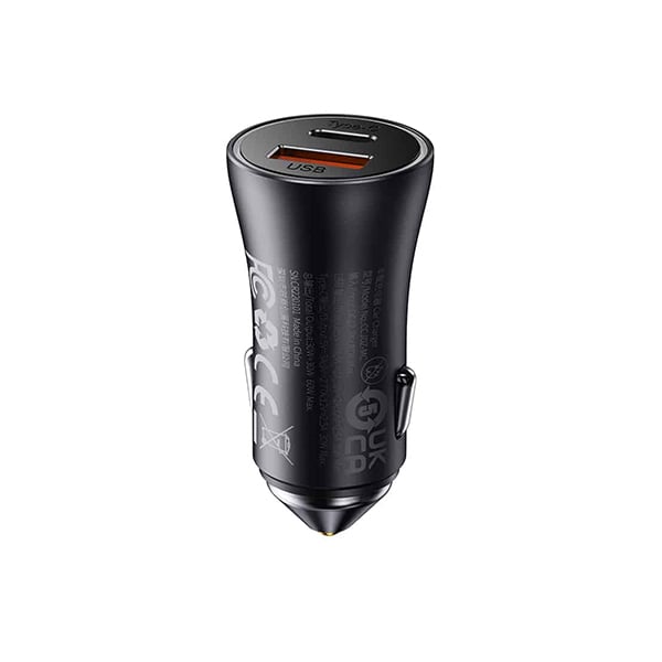 Baseus Golden Contactor Max 60W USB + Type-C Dual Port Quick Car Charger